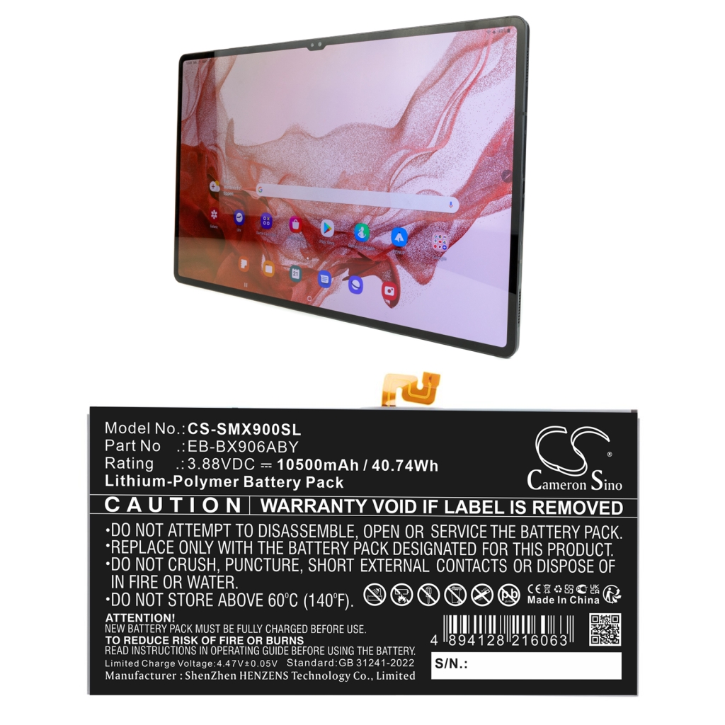 Batterijen Tablet batterijen CS-SMX900SL
