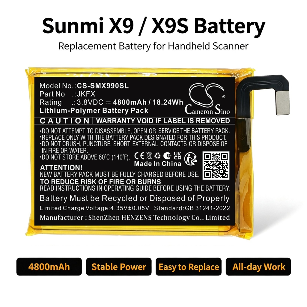 Battery for Sunmi X9
