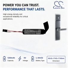 Compatible battery replacement for Omnilock DL-23