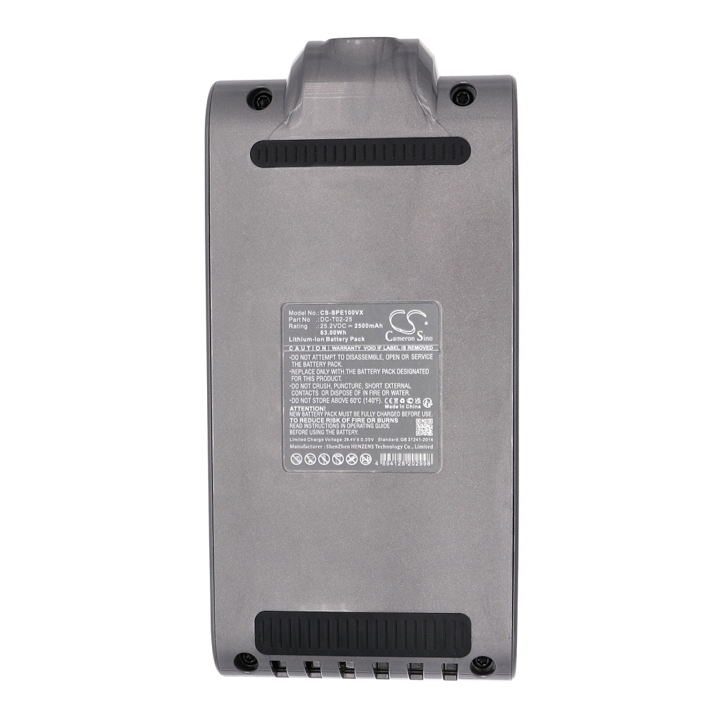 Batterijen voor stofzuigers Supro CS-SPE100VX