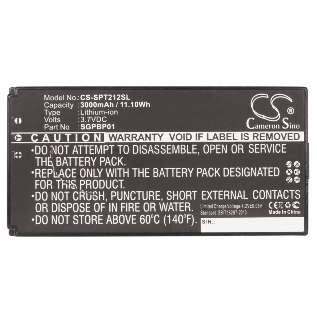 Compatibele batterijvervanging voor Sony SGPBP01
