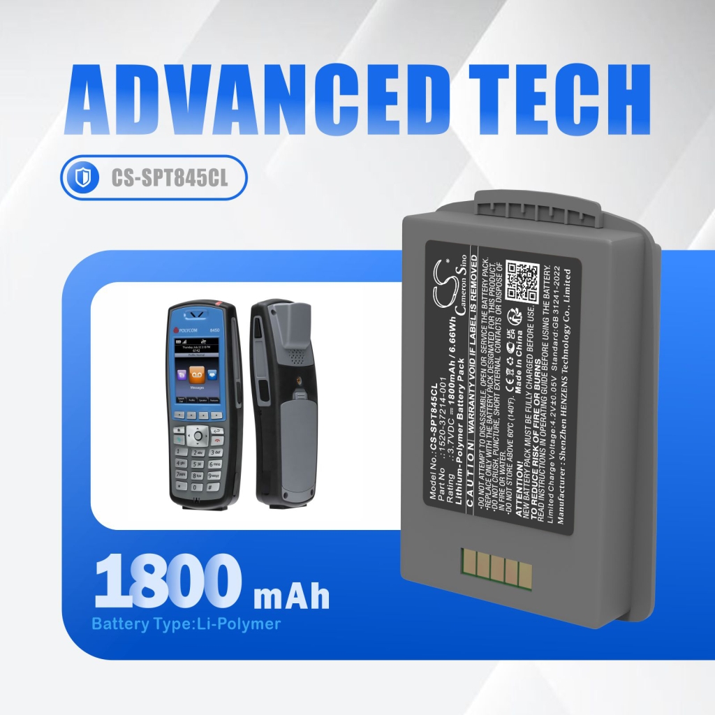Spectralink Draadloze telefoon batterij CS-SPT845CL