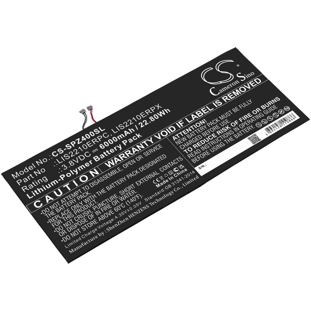 Batterijen Vervangt LIS2210ERPC