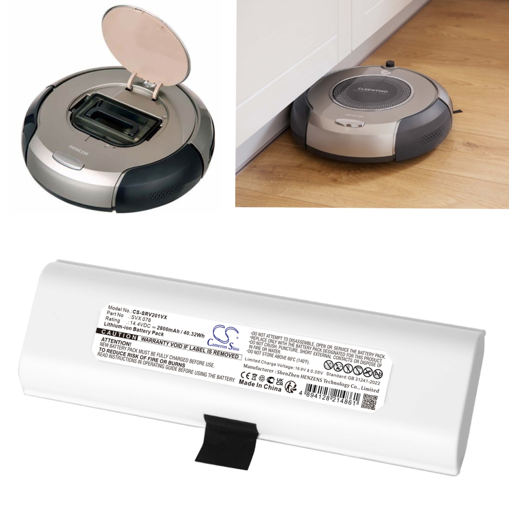 Batterijen voor stofzuigers Sencor CS-SRV201VX