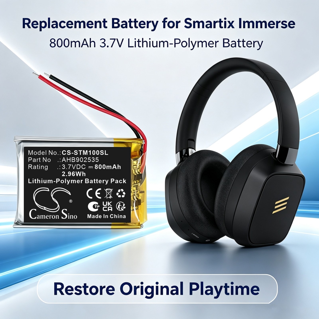 Battery compatible with Smartix CS-STM100SL