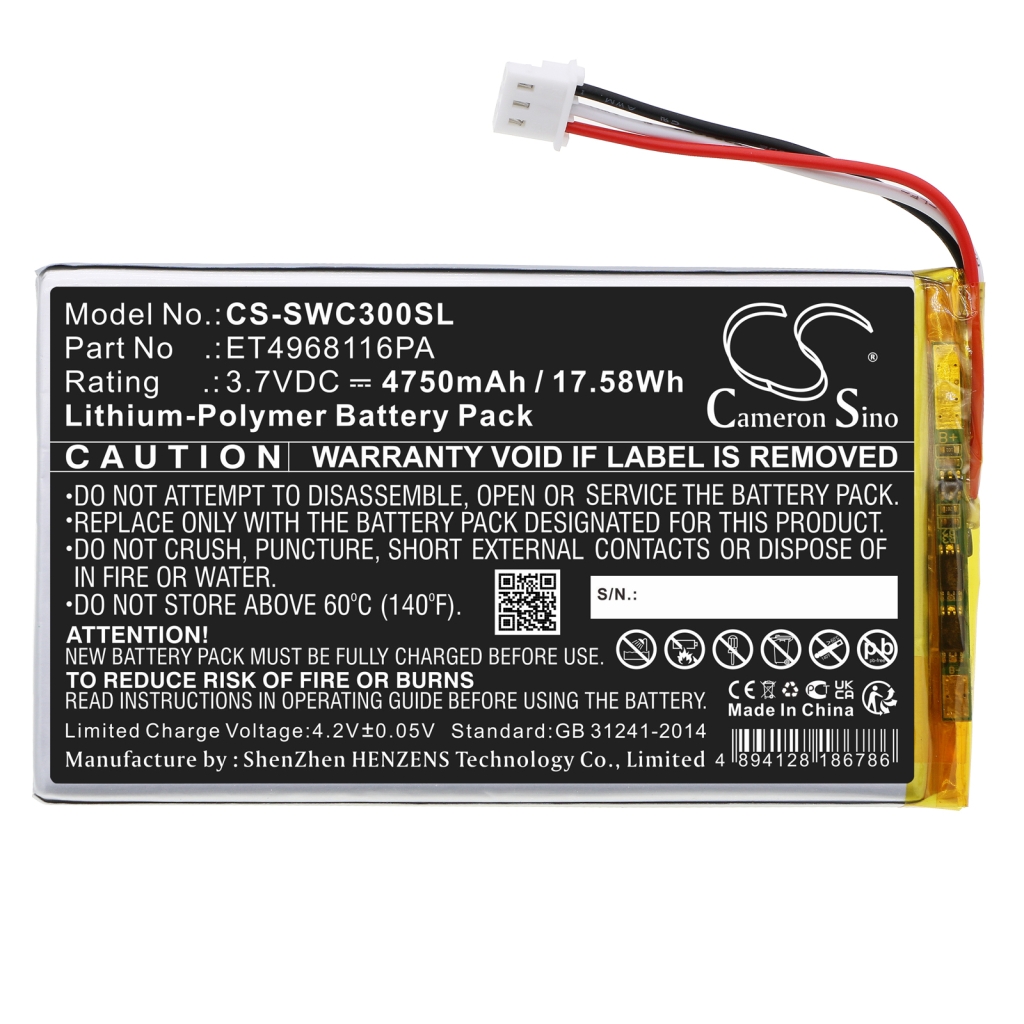 Batterijen GPS, Navigator Batterij CS-SWC300SL