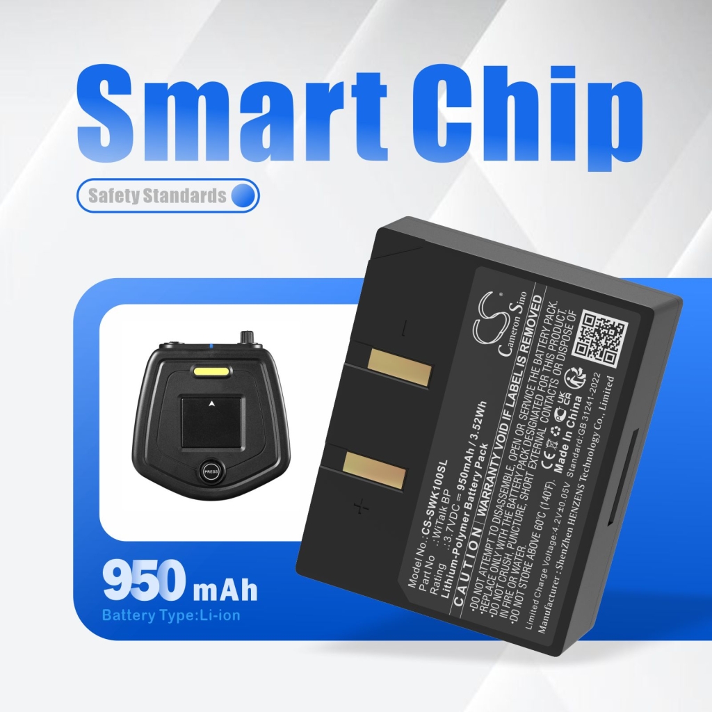 Compatible battery replacement for Saramonic WITALK BP
