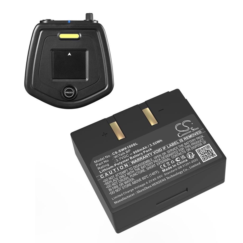 Compatibele batterijvervanging voor Saramonic WITALK BP