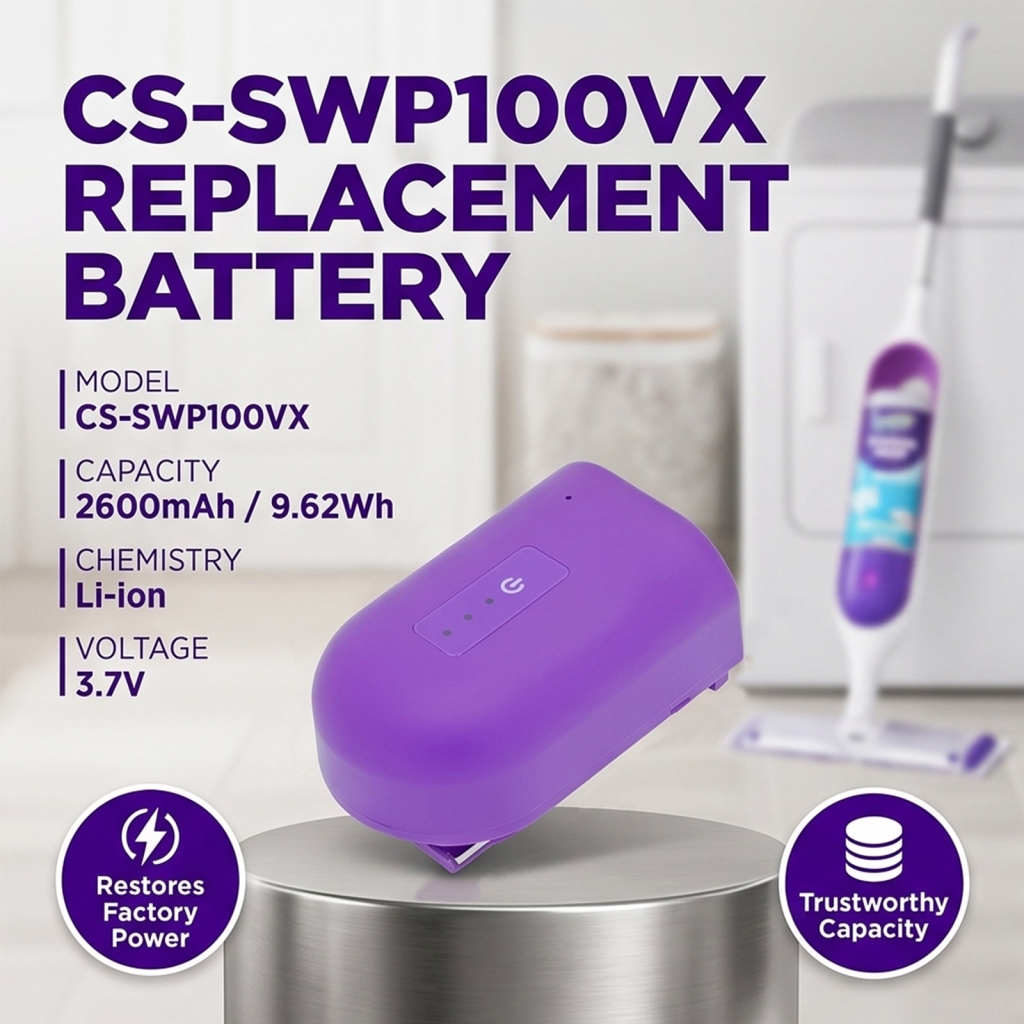Battery compatible with Swiffer