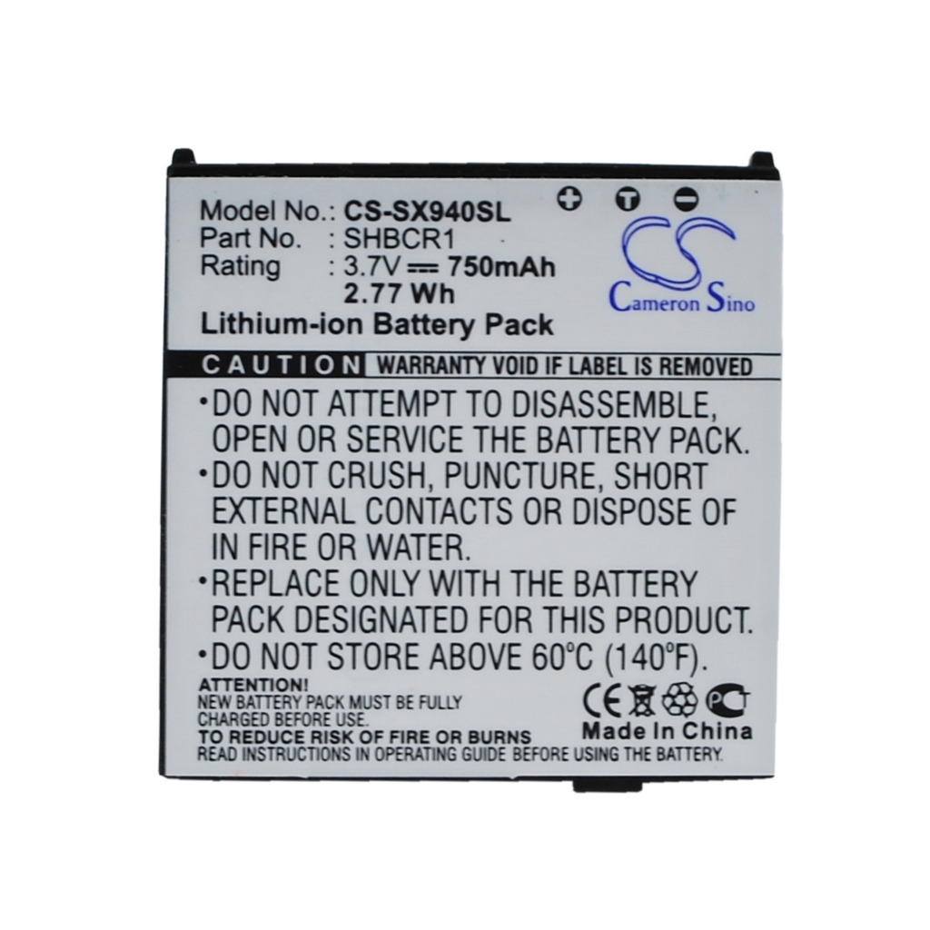 Compatibele batterijvervanging voor Sharp SHBCR1