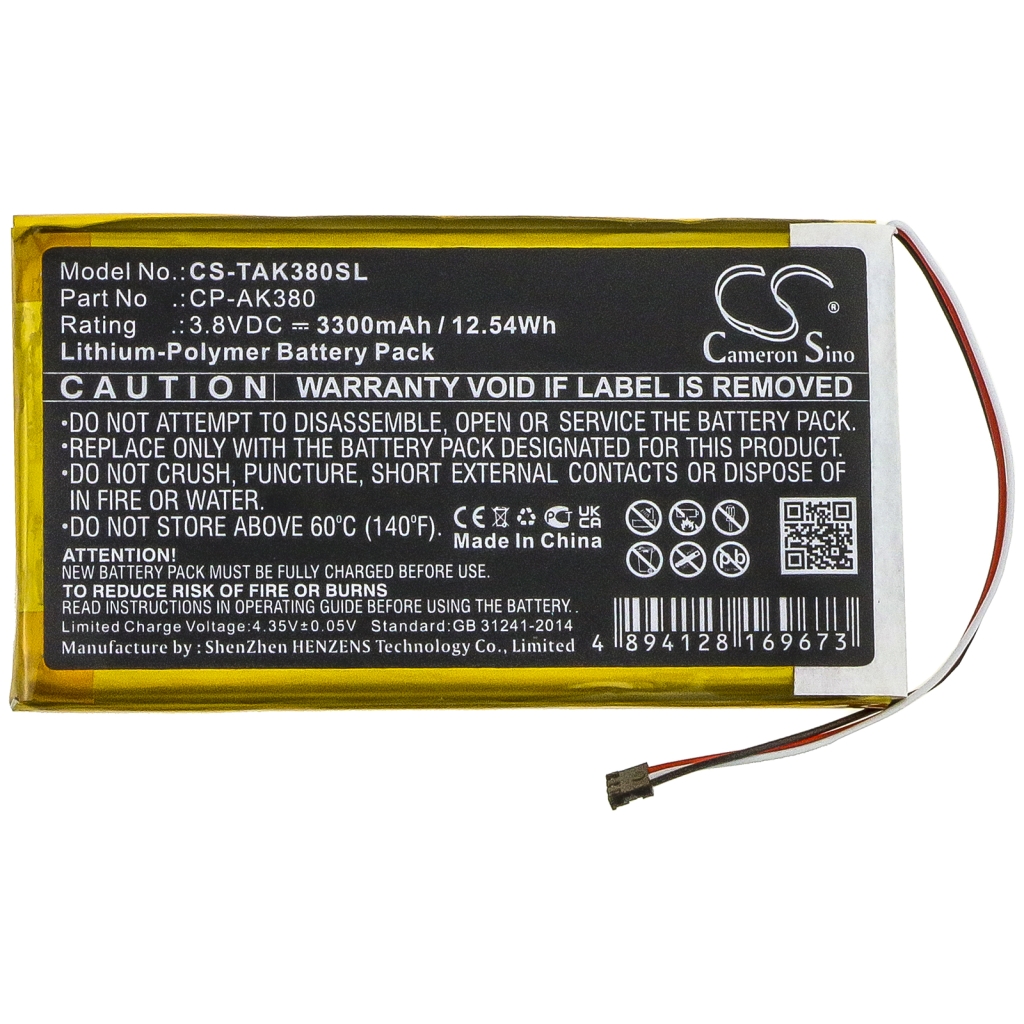Batterij voor MP3, MP4, PMP Astell
