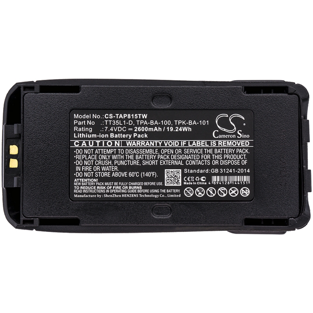 Batterijen Vervangt TPK-BA-101