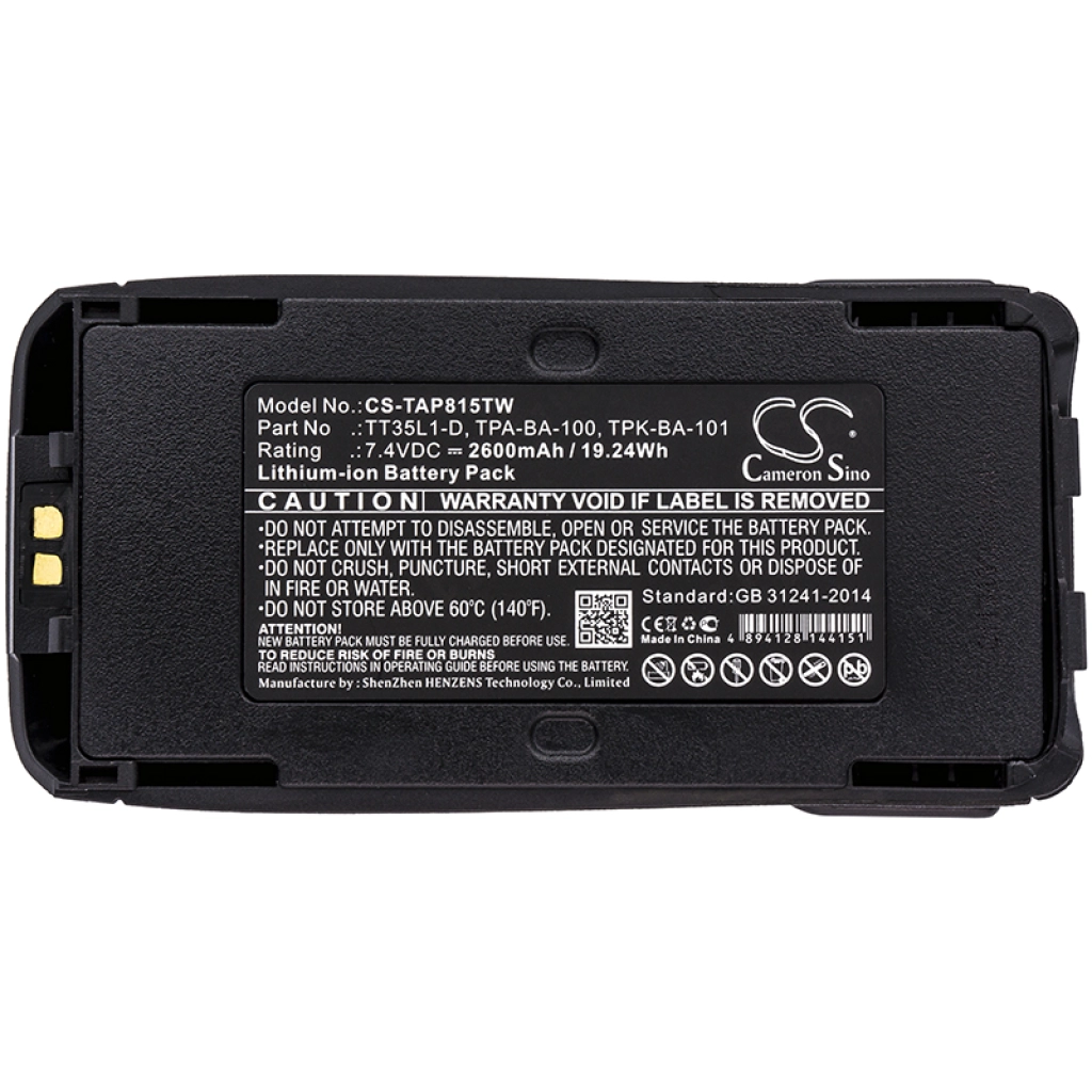 Batterijen Vervangt TPK-BA-101