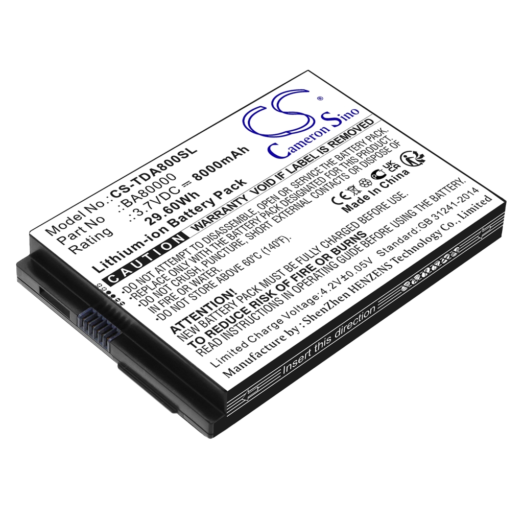 Tablet batterijen Touch dynamic CS-TDA800SL