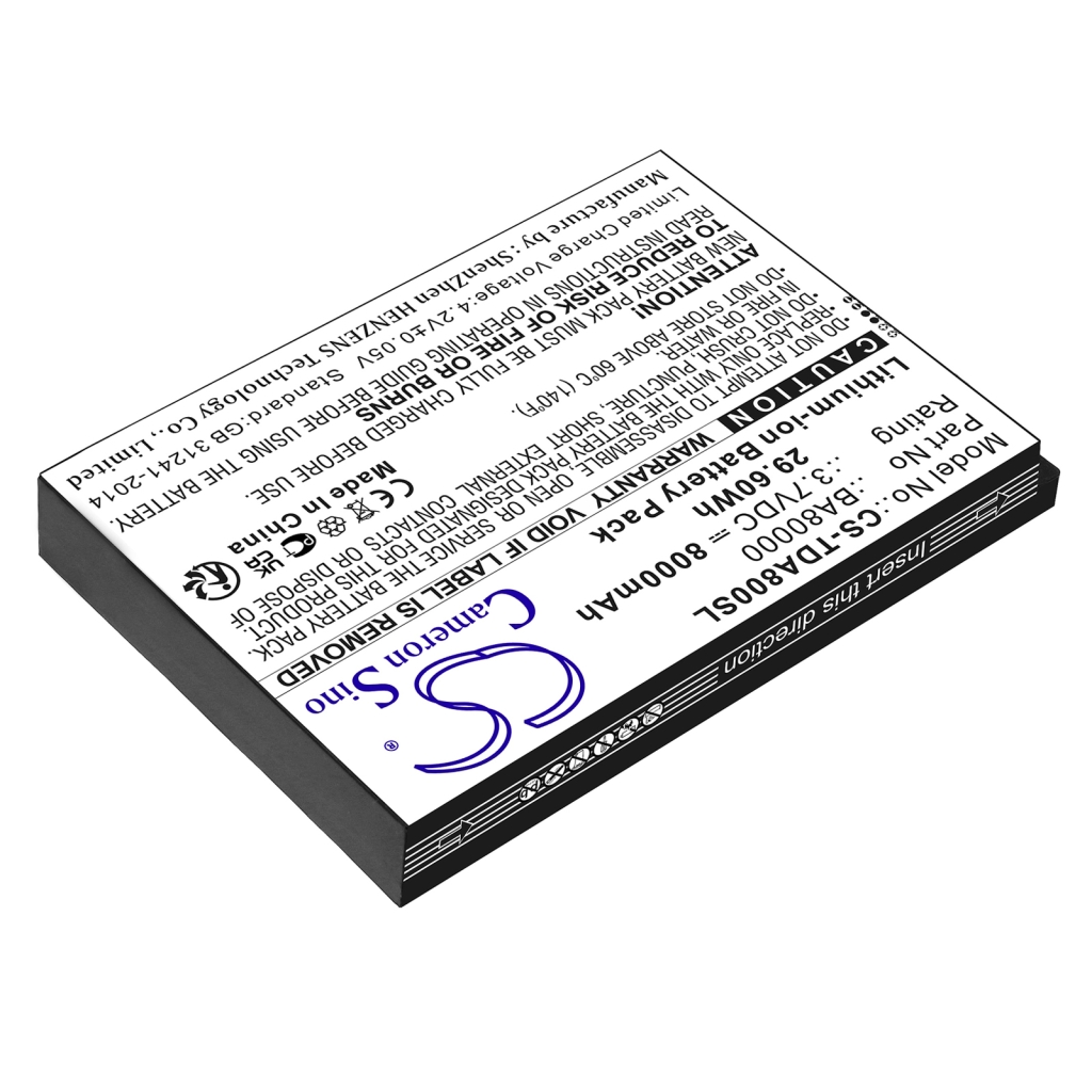 Tablet batterijen Touch dynamic CS-TDA800SL