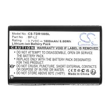 Compatibele batterijvervanging voor Tascam BP-L2