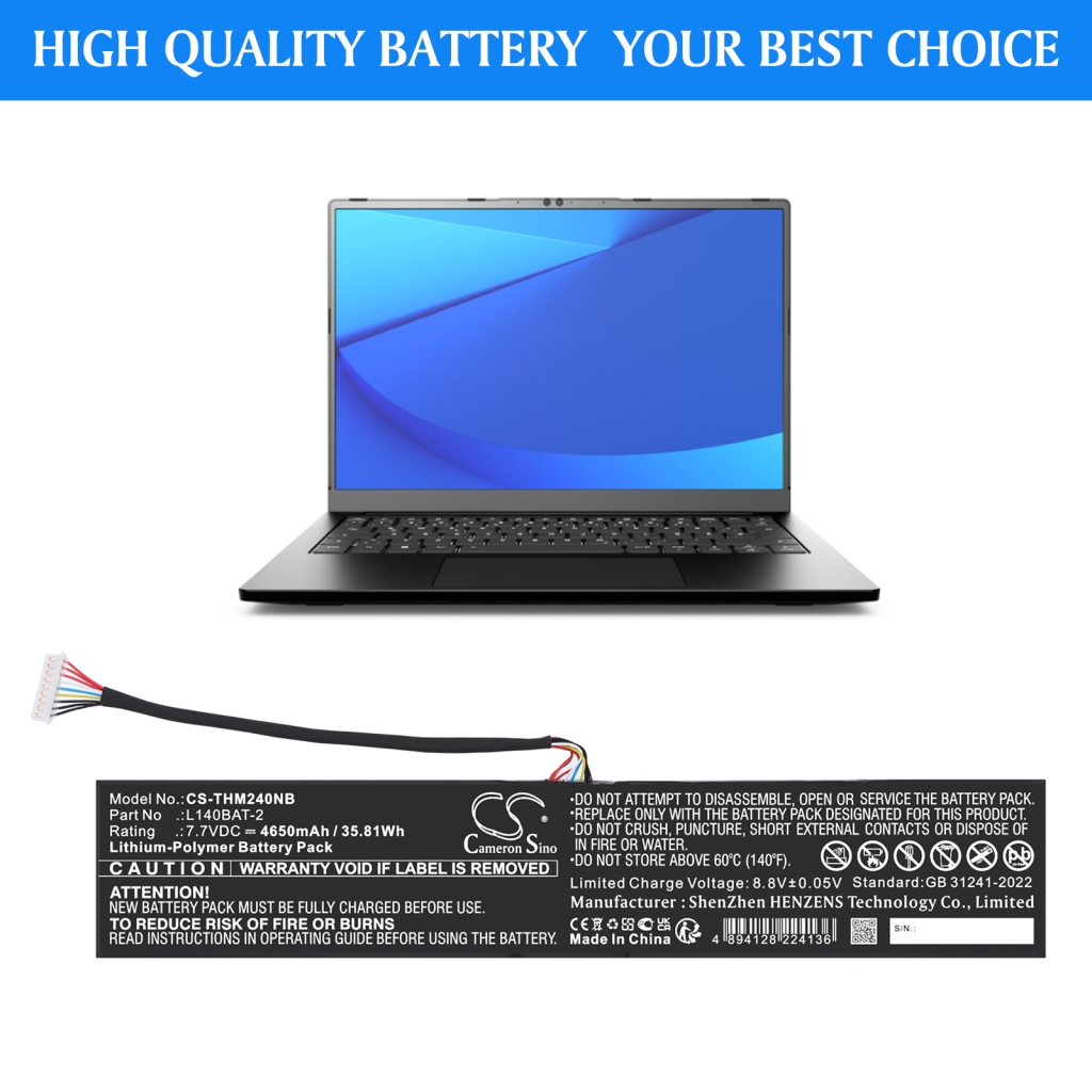 Batterijen Notebook batterij CS-THM240NB