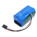 Cameron Sino CS-TKL700XL 7.4V 6800mAh battery angled view, green cell ends