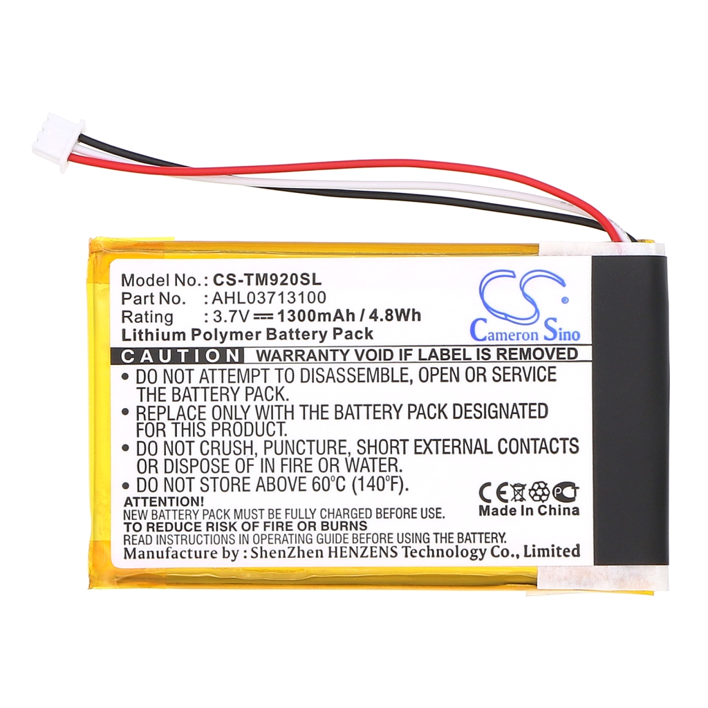 GPS, Navigator Batterij TomTom CS-TM920SL