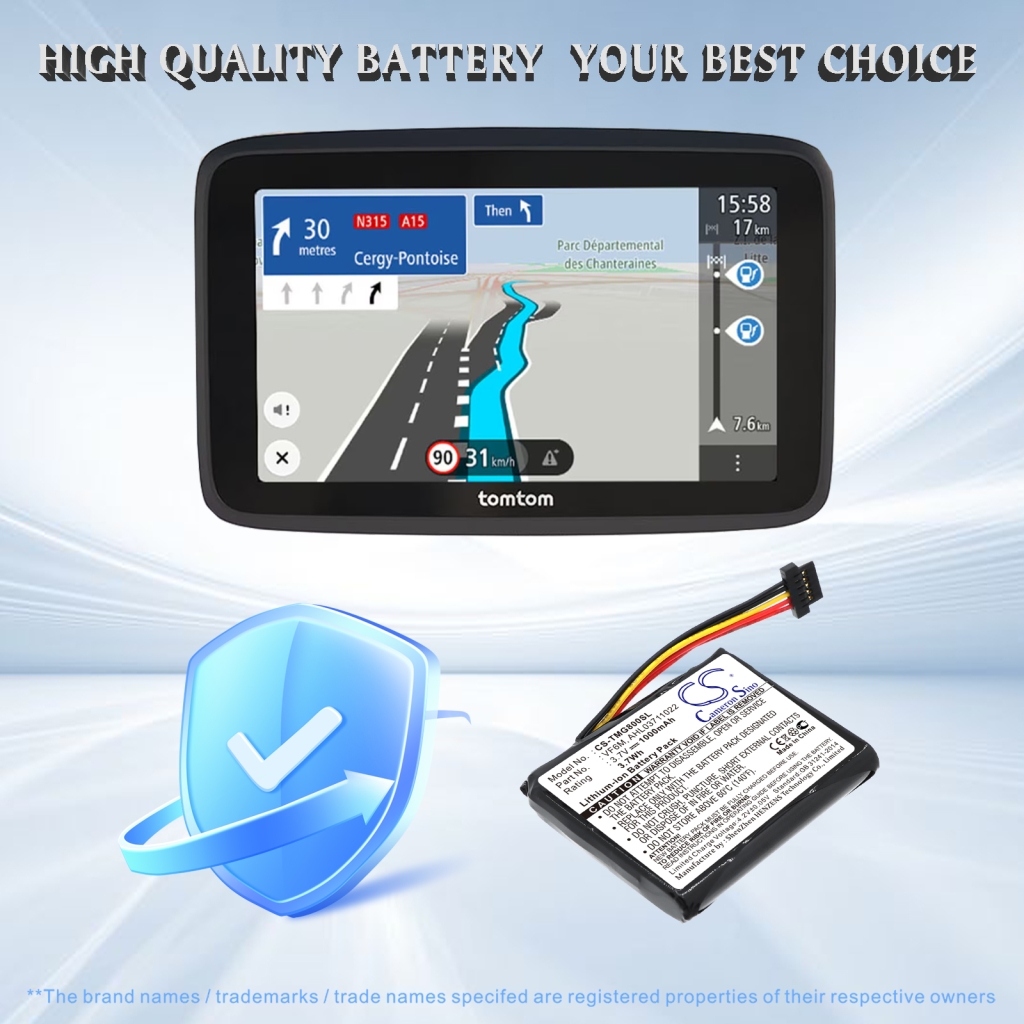 Battery for TomTom 4EJ51