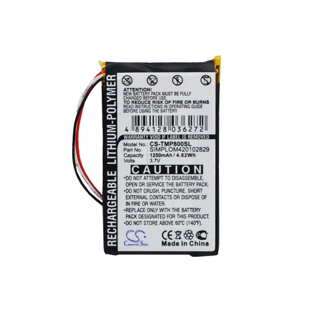 GPS, Navigator Batterij TomTom CS-TMP800SL