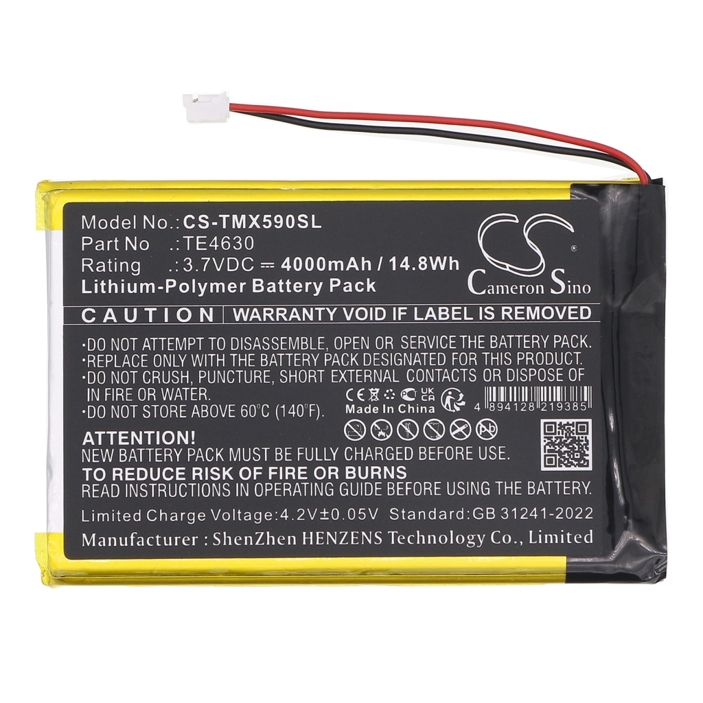 Batterij Vervangt TE4630