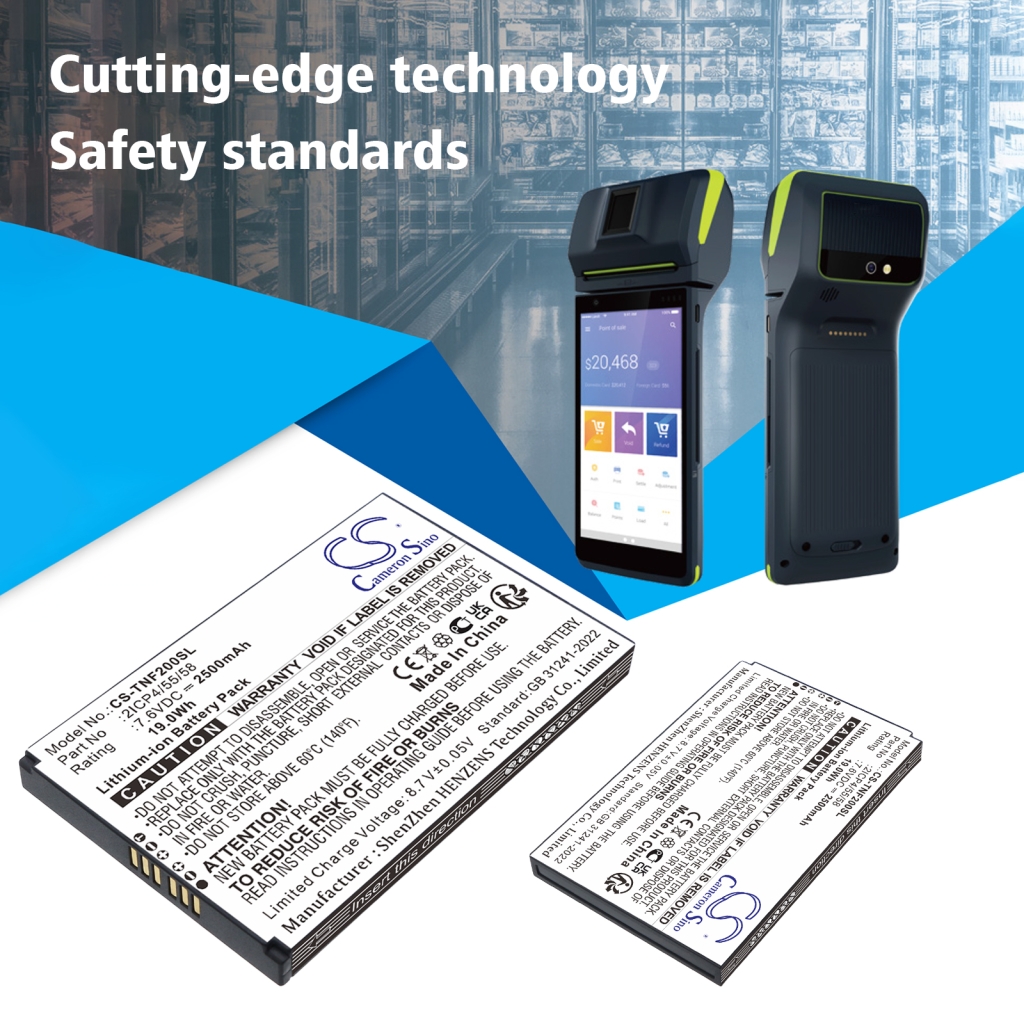 Compatible battery replacement for Feitian 2ICP4/55/58