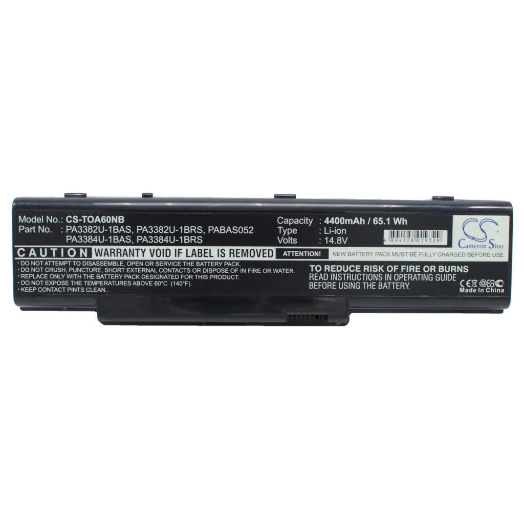 Notebook batterij Toshiba CS-TOA60NB