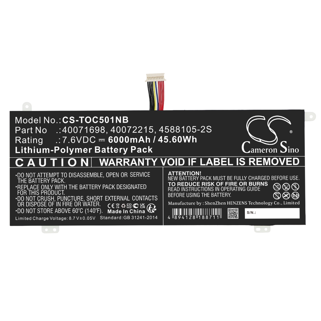 Batterij Vervangt 40071698