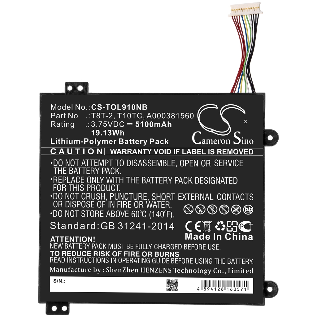 Batterij Vervangt A000381560
