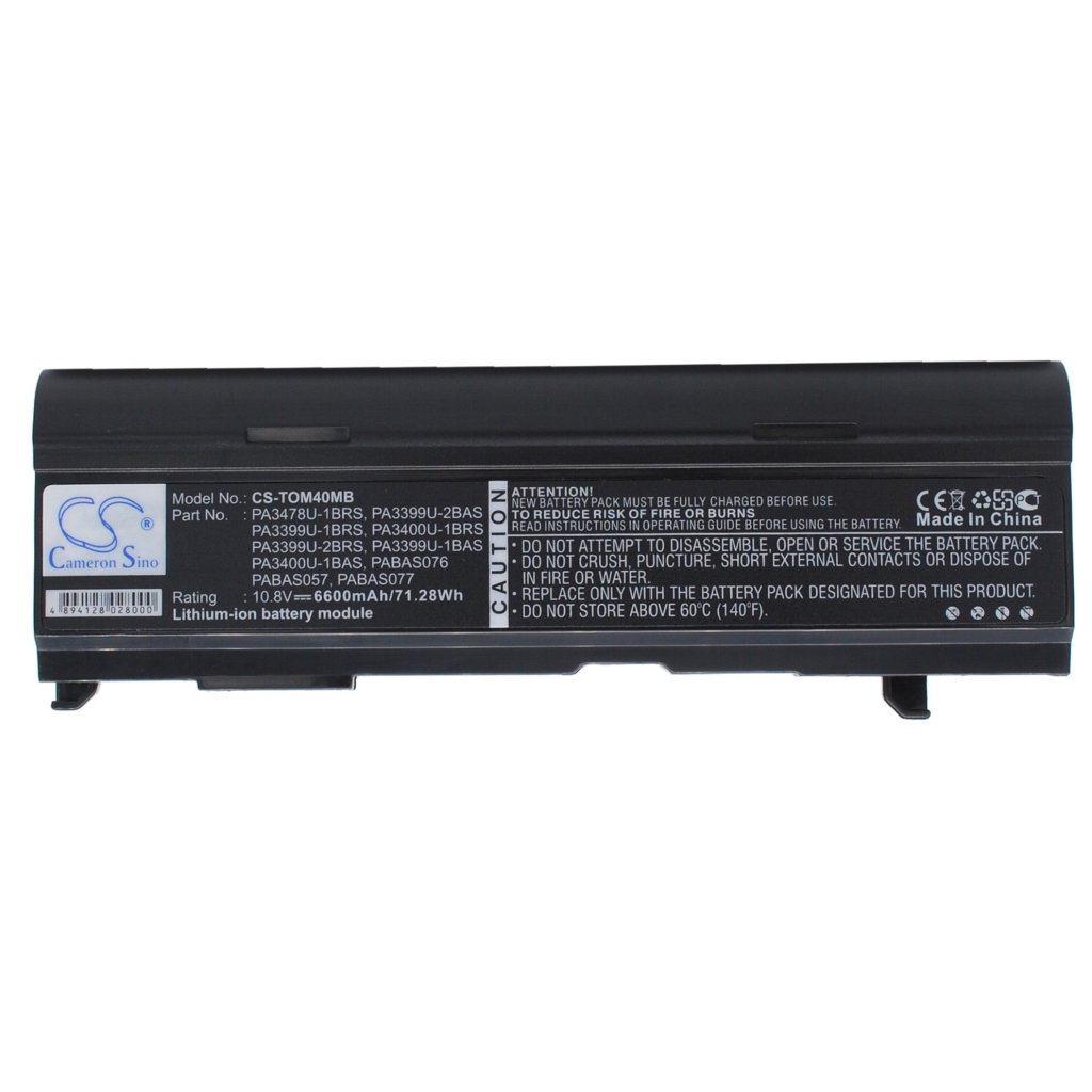 Notebook batterij Toshiba CS-TOM40MB