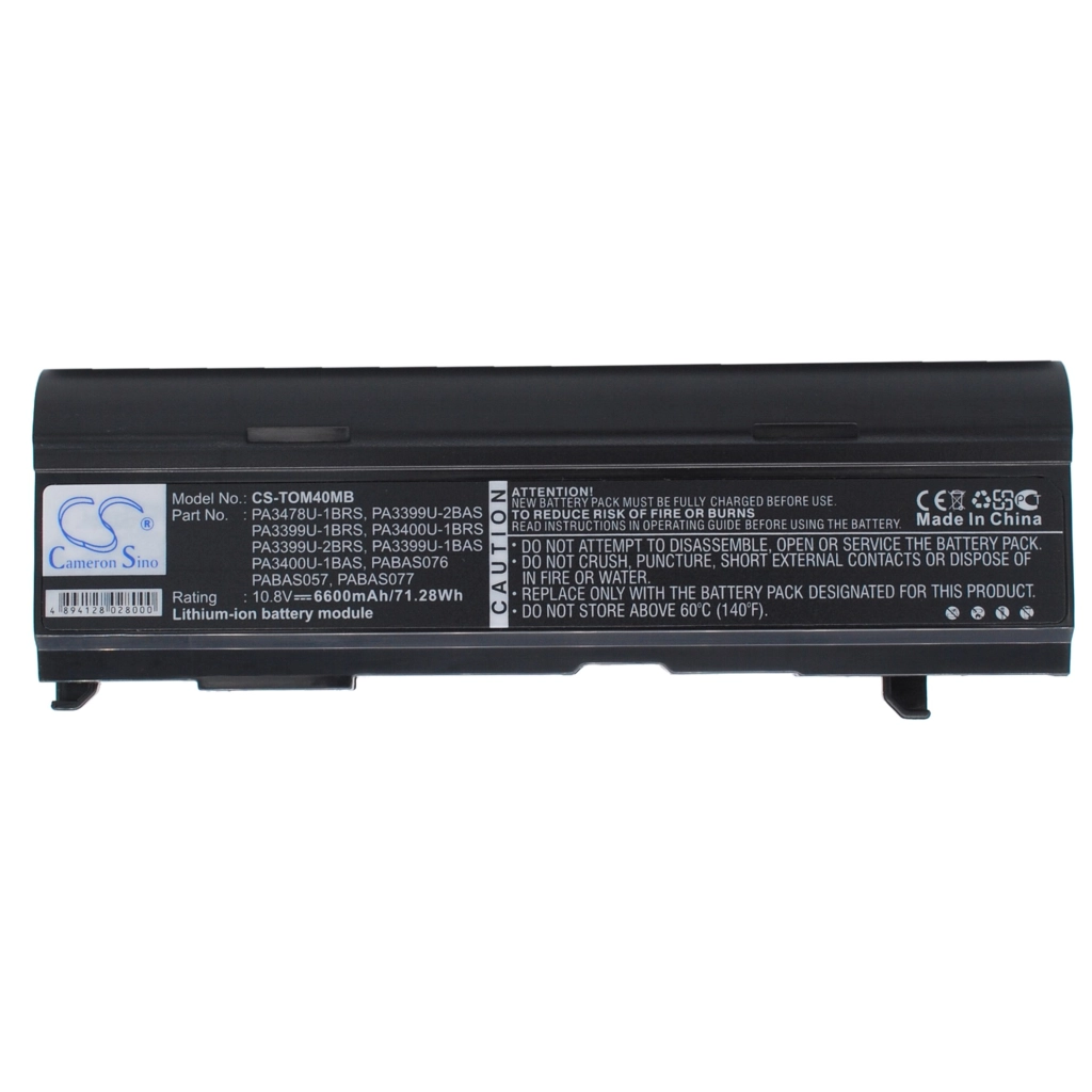 Notebook batterij Toshiba CS-TOM40MB