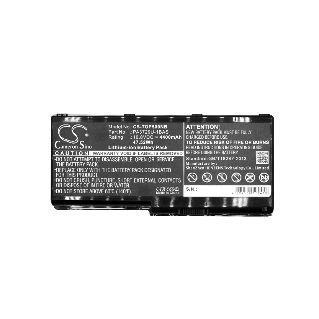 Notebook batterij Toshiba CS-TOP500NB