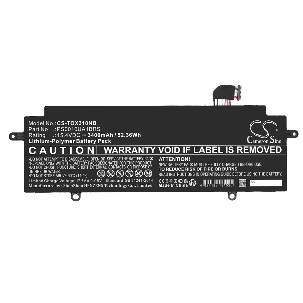 Compatibele batterijvervanging voor Dynabook PS0010UA1BRS