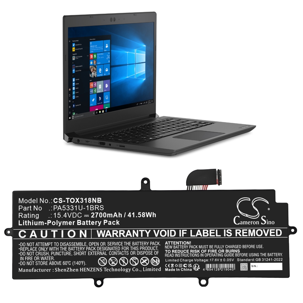 Notebook batterij Toshiba CS-TOX318NB