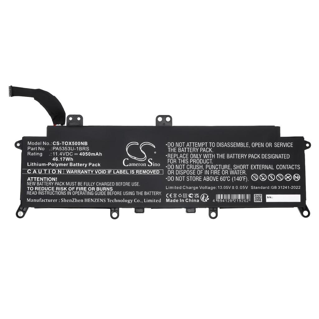 Notebook battery Toshiba CS-TOX500NB