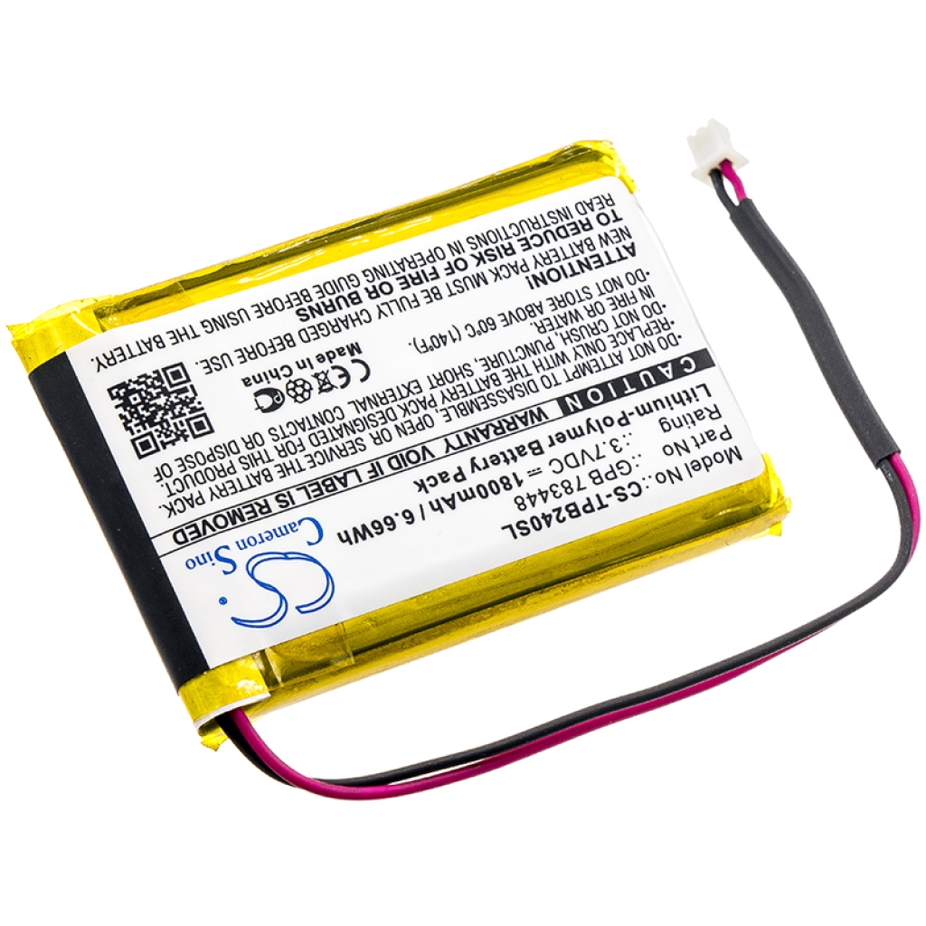 Compatibele batterijvervanging voor Telex GPB 783448