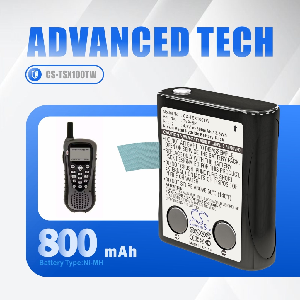 Batterij voor tweerichtingsradio TriSquare CS-TSX100TW