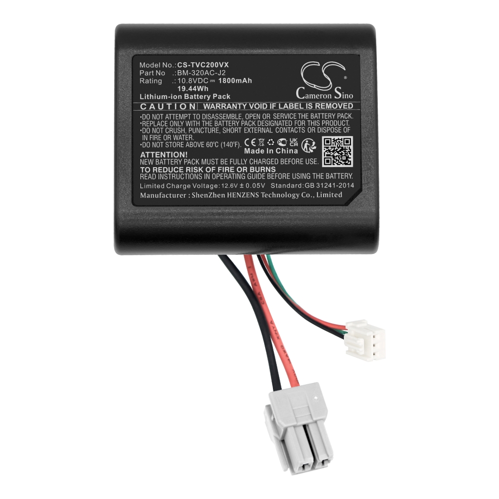 Batterijen voor stofzuigers Toshiba CS-TVC200VX