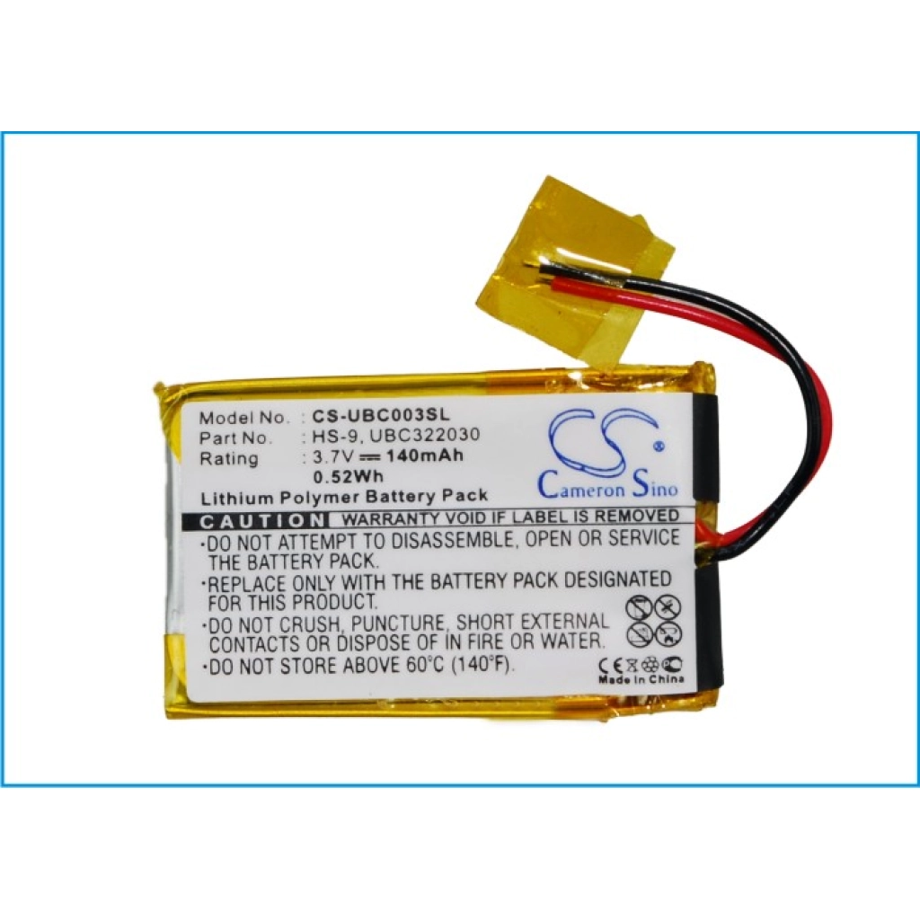 Batterijen Vervangt UBC322030