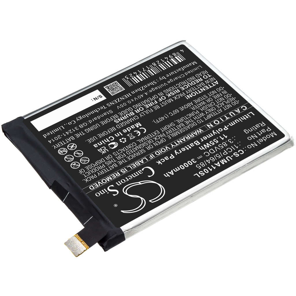 Compatibele batterijvervanging voor Umi 1ICP/5/64/85