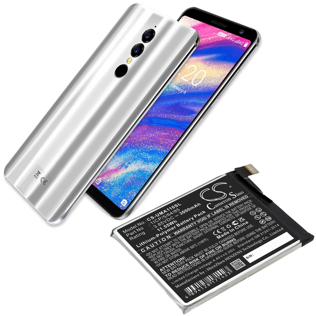 Compatibele batterijvervanging voor Umi 1ICP/5/64/85