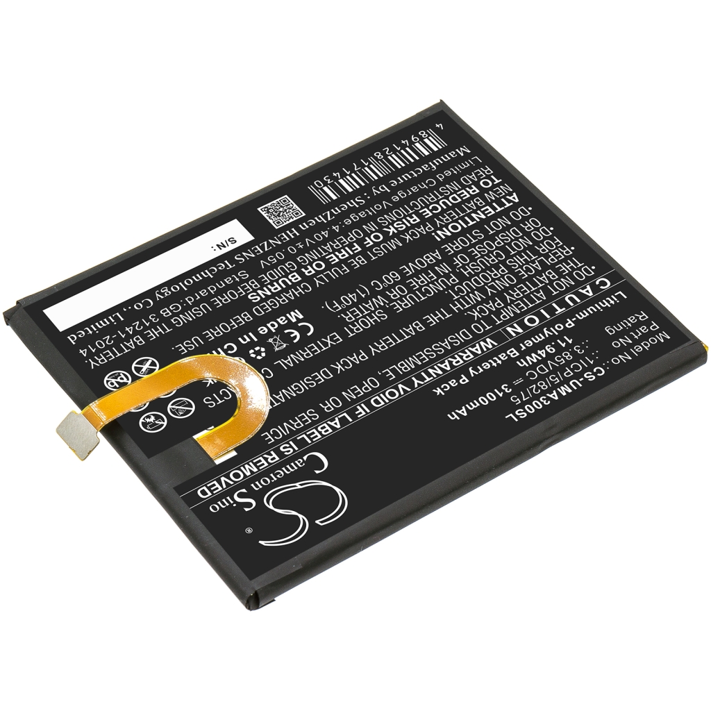 Compatibele batterijvervanging voor Umi 1ICP/5/82/75