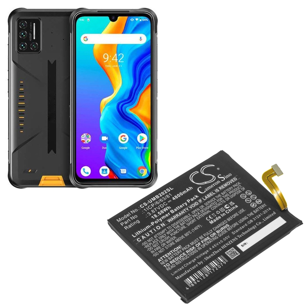 Compatibele batterijvervanging voor Umi 1ICP/6/63/81
