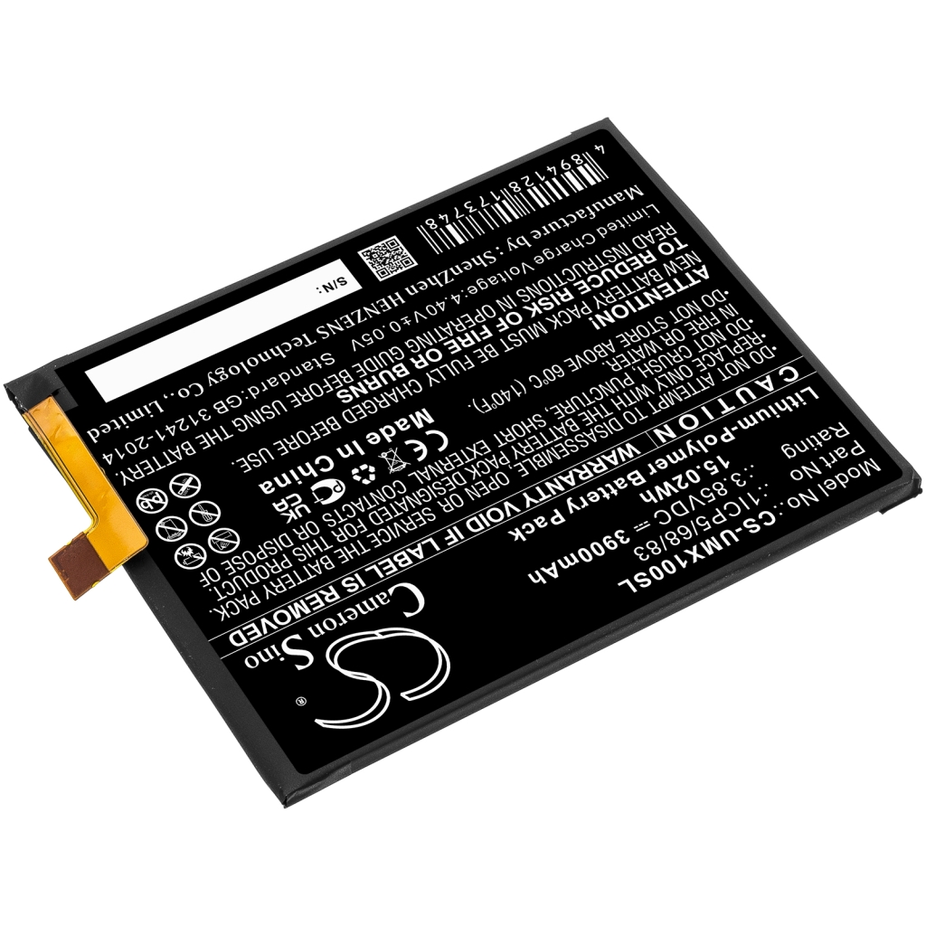 Compatibele batterijvervanging voor Umi 1ICP5/68/83