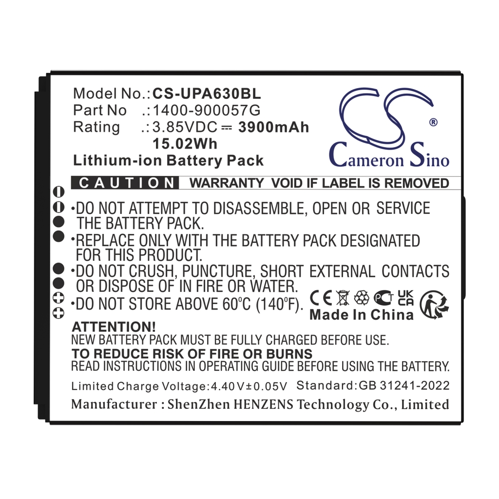 Batterij barcode, scanner Unitech CS-UPA630BL