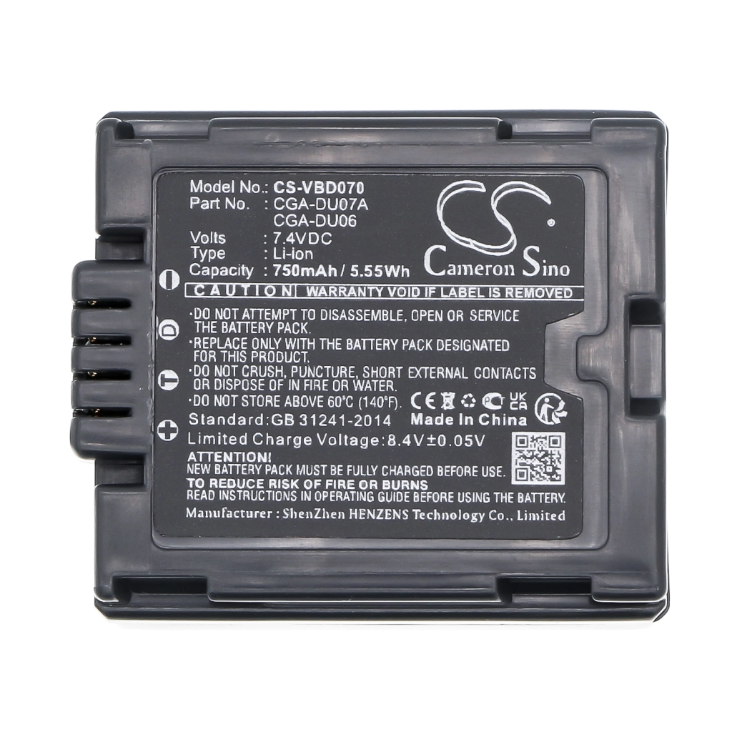 Batterij voor camera Panasonic SDR-H20E-S