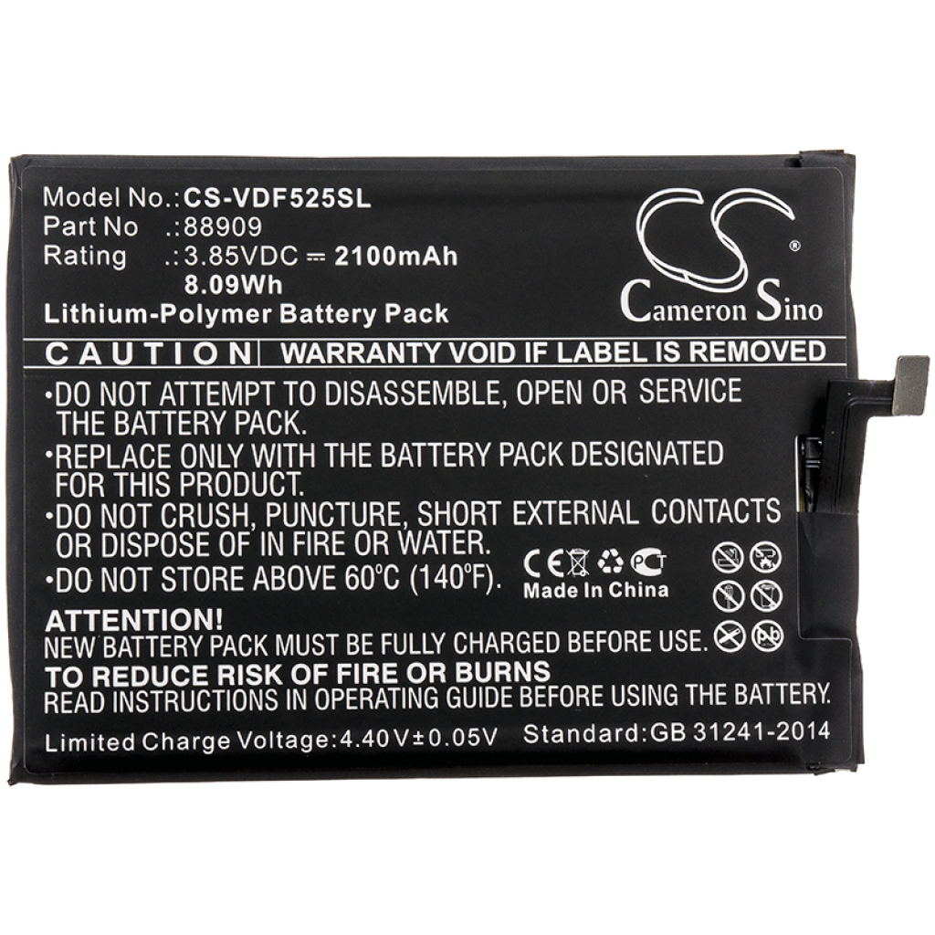Compatibele batterijvervanging voor Vodafone 88909