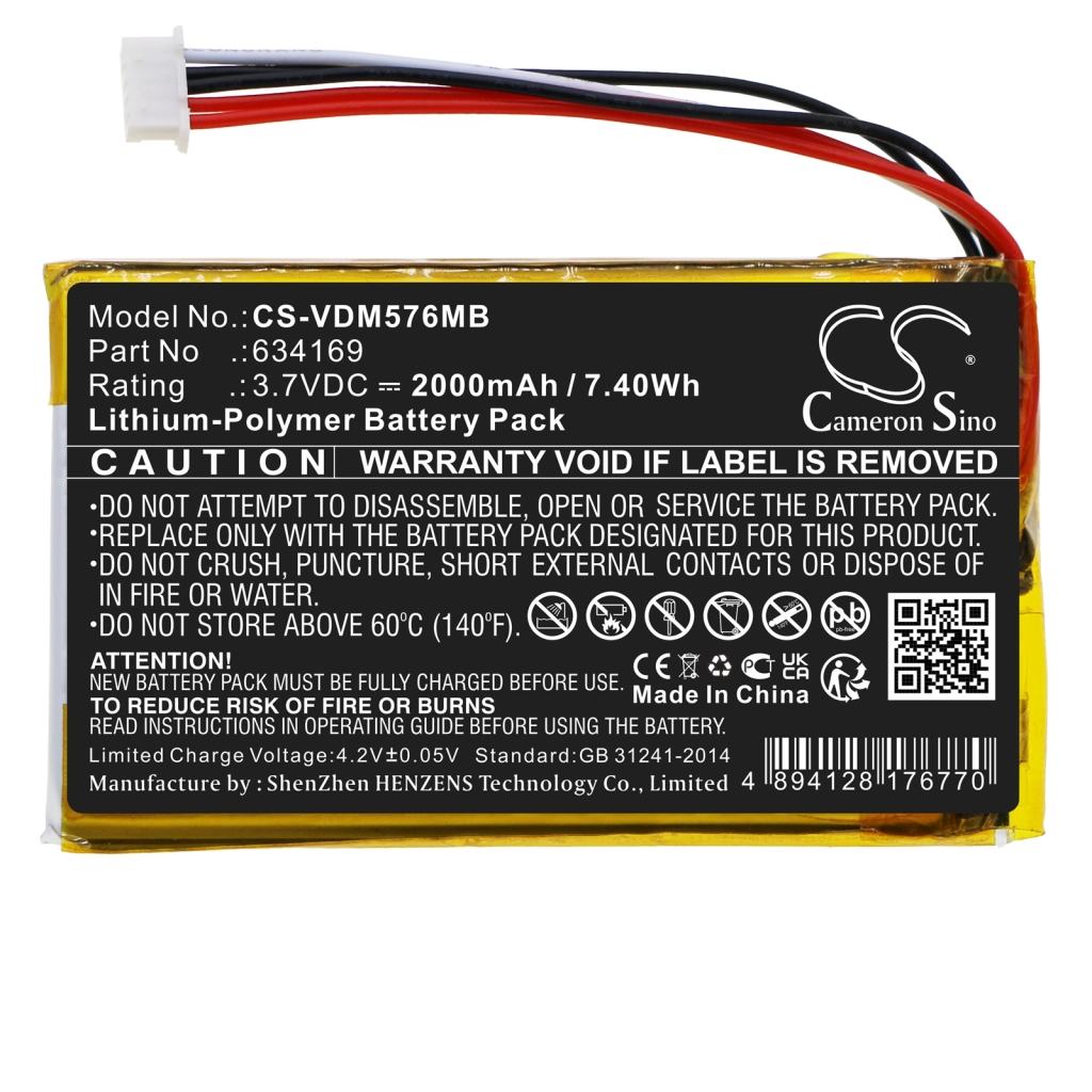 Compatibele batterijvervanging voor Vtech 634169