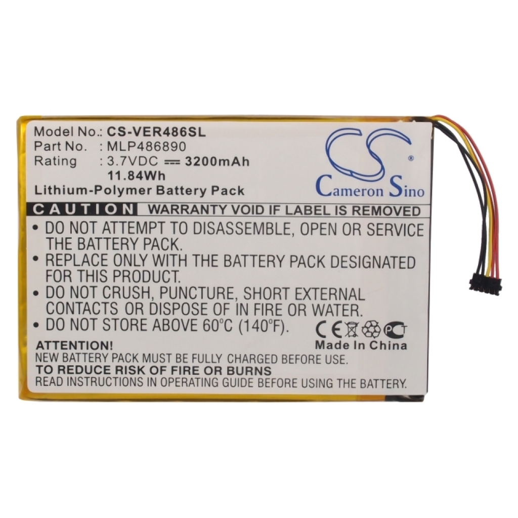 Tablet batterijen ViewSonic CS-VER486SL